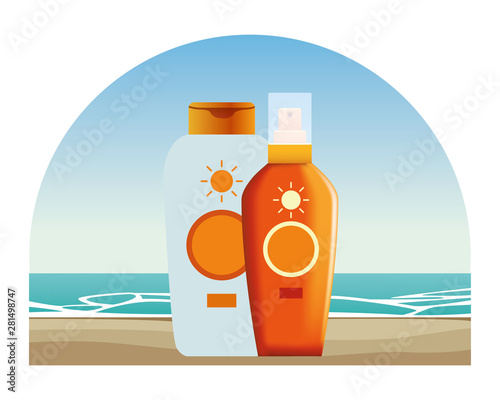 Sun bronzers cosmetic products