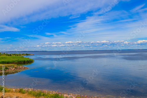 View of the Gulf of Finland near St. Petersburg, Russia © olyasolodenko