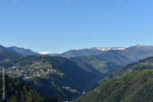 view of the mountains