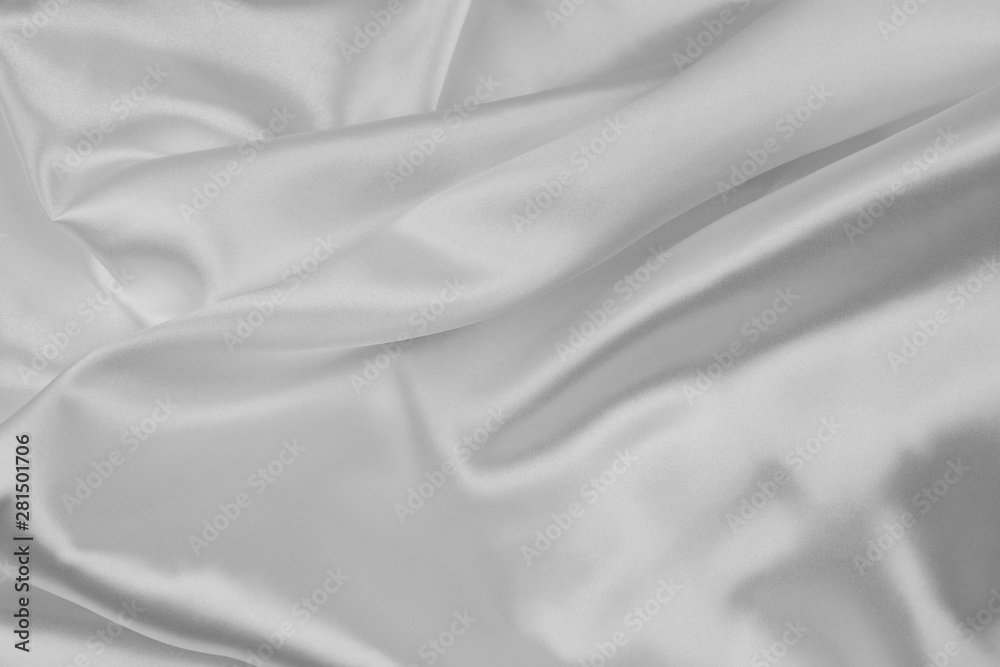 White silk fabric lines