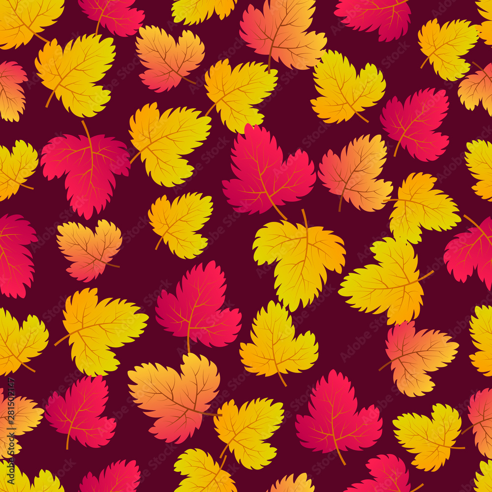 Autumn seamless background with maple leaves Autumn seamless background with maple leaves
