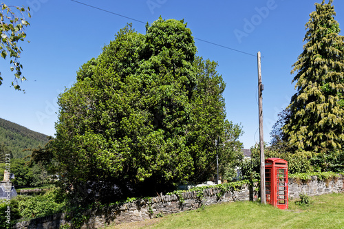 Telephone booth in Kenmore, Scotland, United Kingdom photo