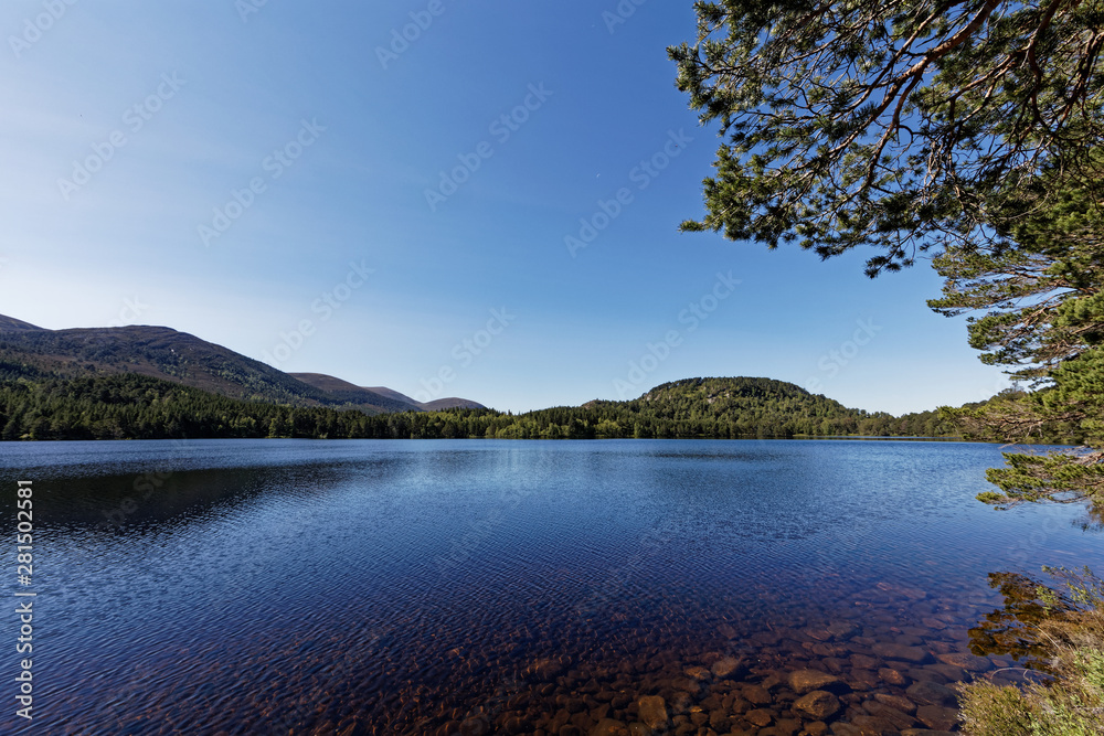 Obraz premium Loch an Eilein - Rothiemurchus, Cairngorms National Park - Scotland, UK