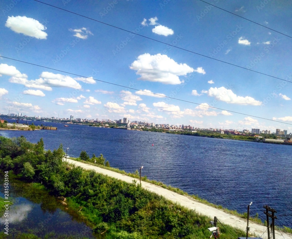 Fototapeta premium Вид на город