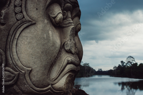Mystic sculpture in cambodia