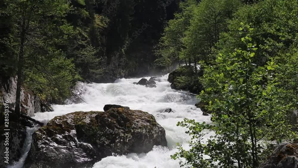 Strong river flows Timelaps Strong river flows Timelaps