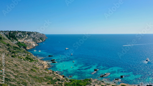 aerial view of one of the best places of Mallorca, Spain