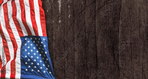 American flag background for edit your design.