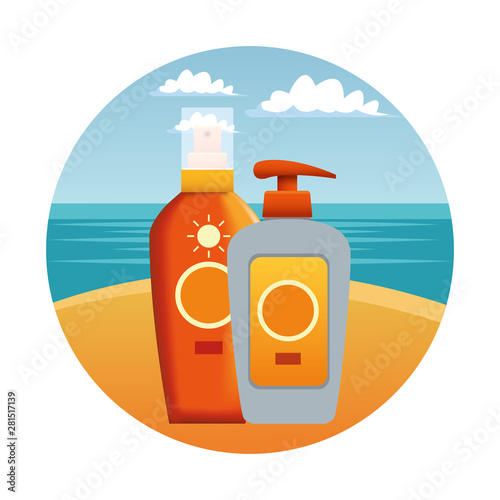 Sun bronzers cosmetic products