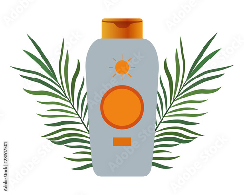 Sun bronzer bottle cosmetic product