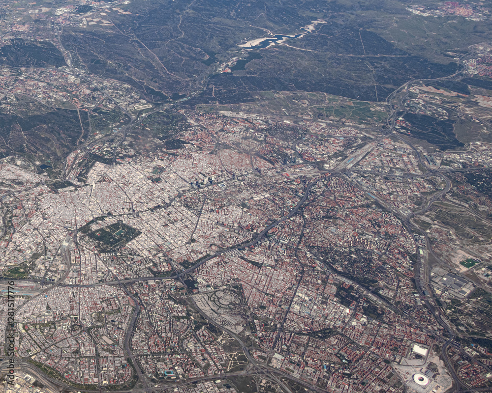 madrid from the sky madrid from the sky