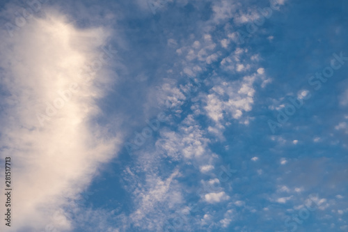 blue sky background with cloud