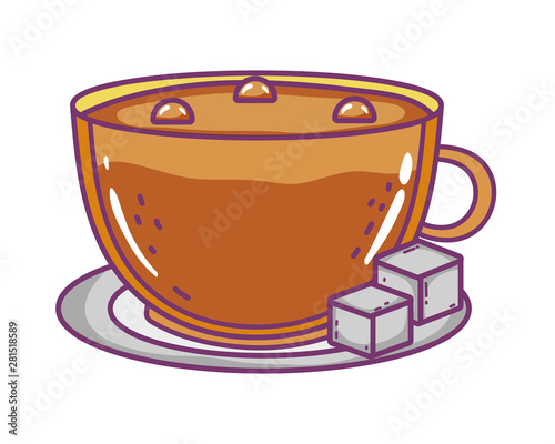 Isolated coffee cup vector design