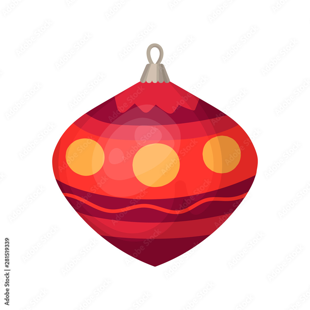 Christmas and New Year tree toys icon in cartoon and flat style. Isolated object. Vector illustration. Christmas and New Year tree toys icon in cartoon and flat style. Isolated object. Vector illustration.