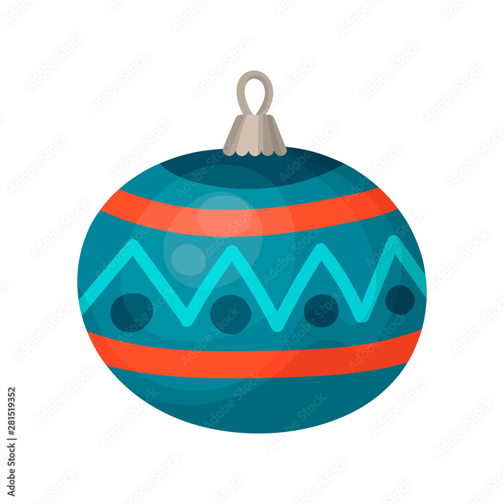 Christmas and New Year tree toys icon in cartoon and flat style. Isolated object. Vector illustration. Christmas and New Year tree toys icon in cartoon and flat style. Isolated object. Vector illustration.