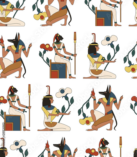 Egypt pattern seamless design graphic