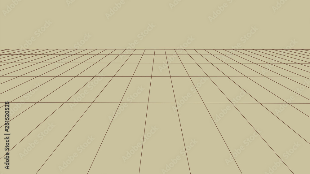 Vector perspective grid. Abstract wireframe landscape. Detailed lines on background. 3d vector illustration. Vector perspective grid. Abstract wireframe landscape. Detailed lines on background. 3d vector illustration.