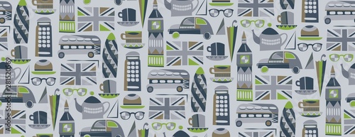 London pattern seamless design graphic