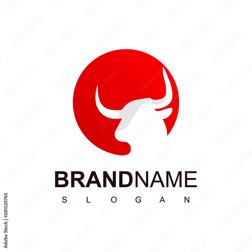 Cow Or Bull Head For Cattle Logo Cow Or Bull Head For Cattle Logo