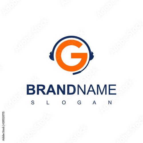 Letter G, Customer Service Logo Design Vector Free Download Letter G, Customer Service Logo Design Vector - GFXLoad