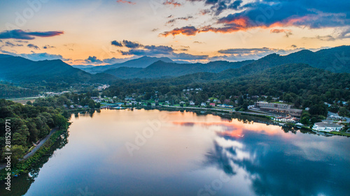 Photos Lake Junaluska Drone Sunset Aerial