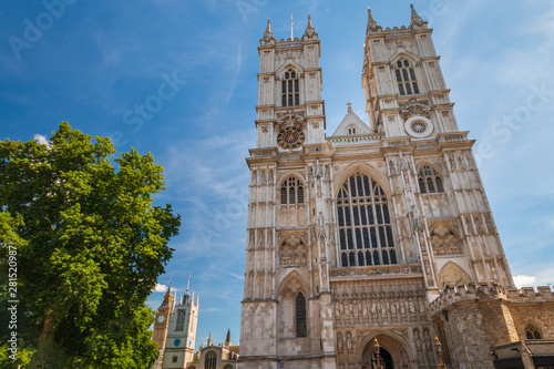 Western facade Westminster Abbey, London, United Kingdom