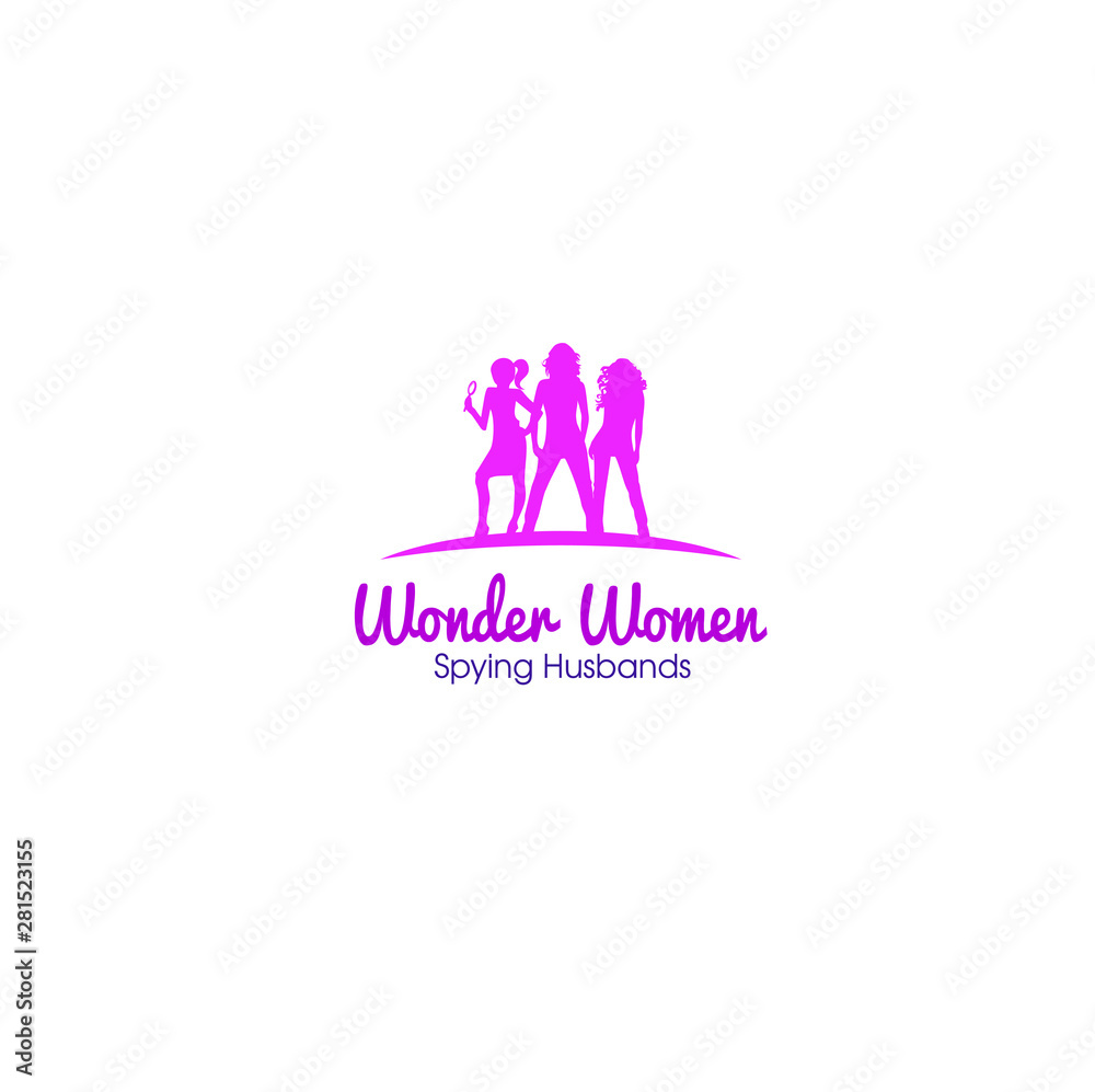 best original logo designs inspiration and concept for wonder woman spying husband by sbnotion