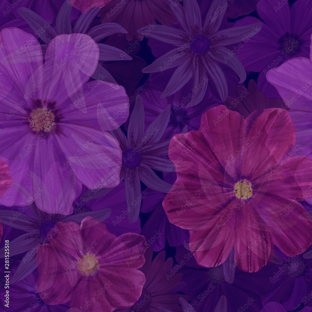 custom made wallpaper toronto digitalDecorative ornament. Seamless botanic pattern. Flowers for design. Drawn flowers. Elegant leaves for art design.