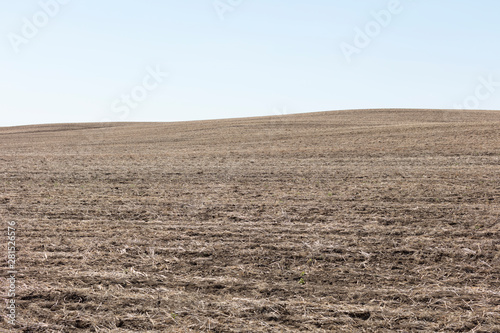 View of fallow farmland photo
