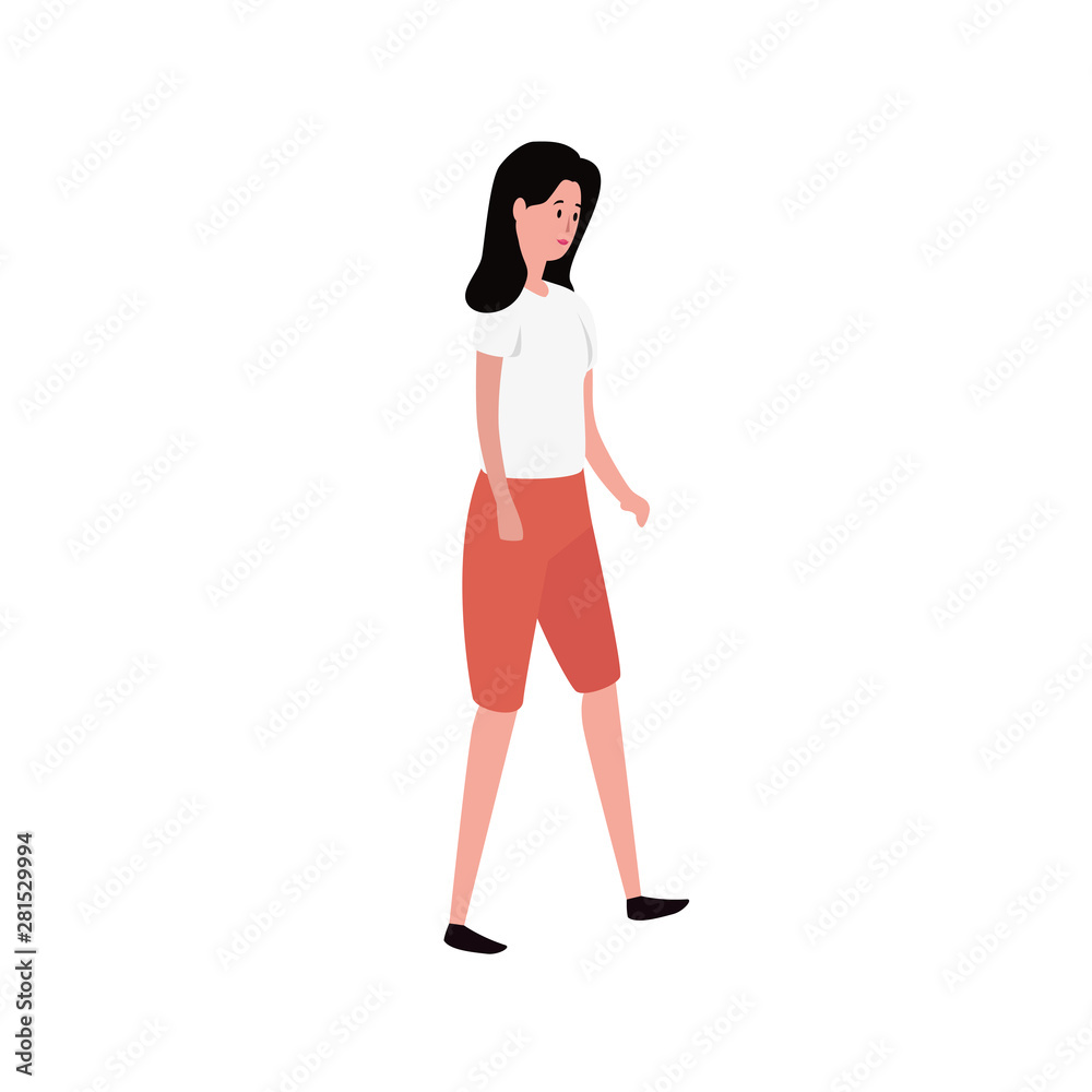 Fototapeta premium young and beautiful woman character