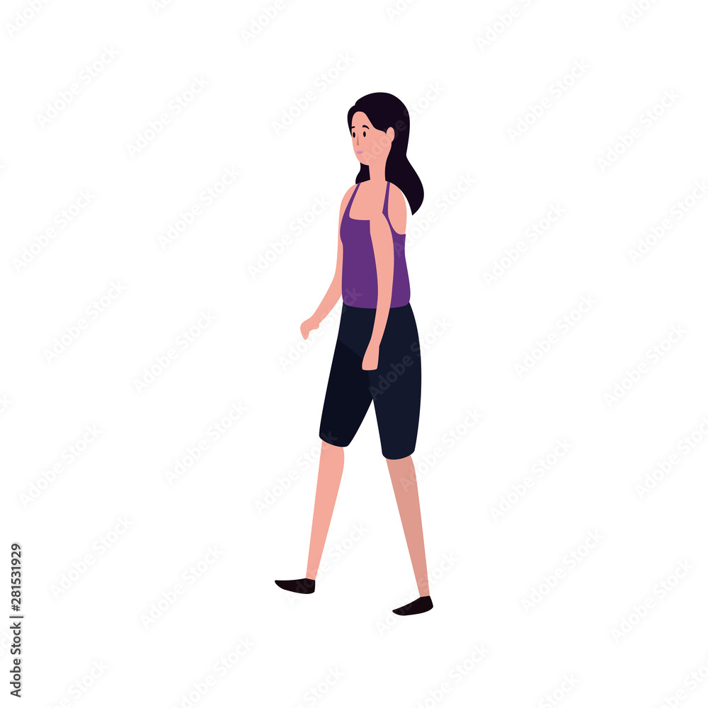 young and beautiful woman character young and beautiful woman character
