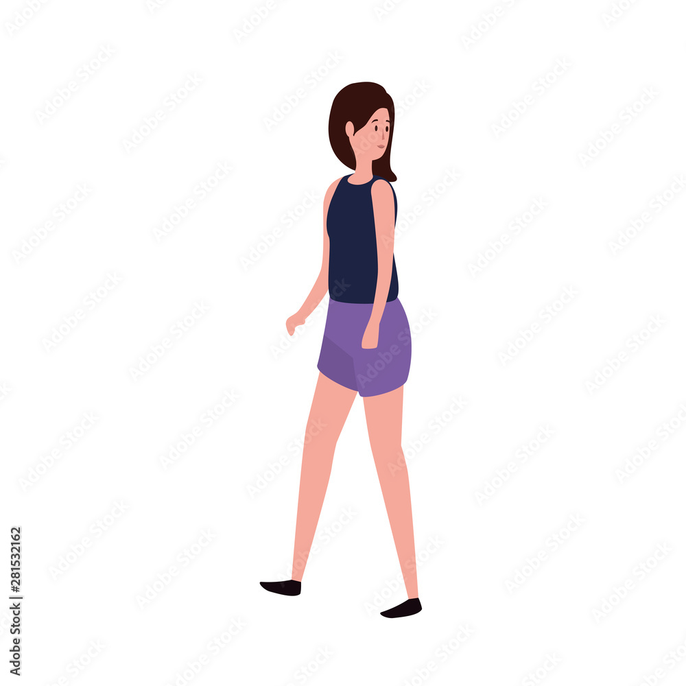 young and beautiful woman character young and beautiful woman character
