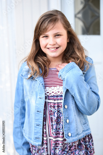 Tween Girl Smiling