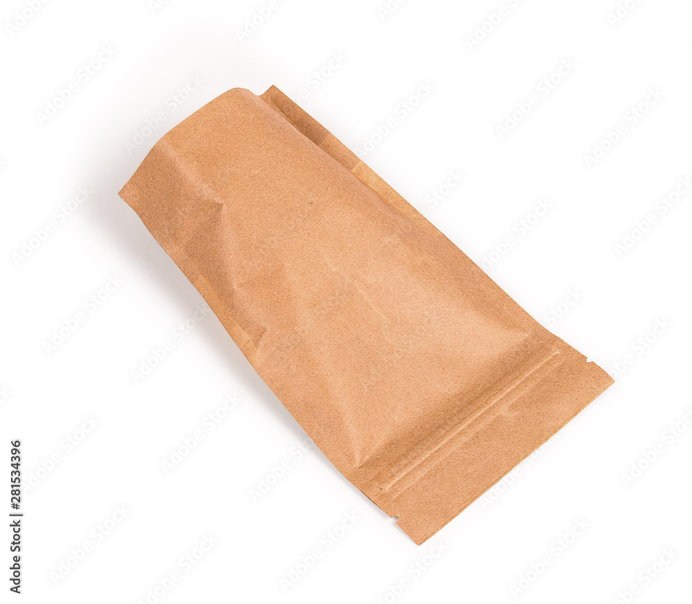 hermetic craft packaging on an isolated white background hermetic craft packaging on an isolated white background