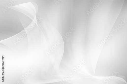 Fototapeta Naklejka Na Ścianę i Meble -  Abstract white and gray modern geometrical backdrop wallpaper. Light grey motion silver line design background. for artwork screen backdrop or product montage.