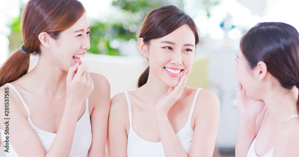 skin care asian women friend
