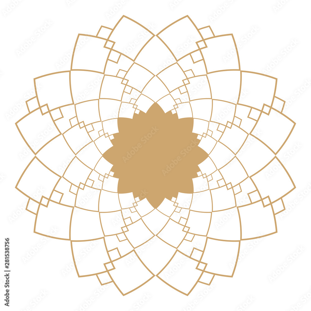 Obraz premium Isolated art deco shape design