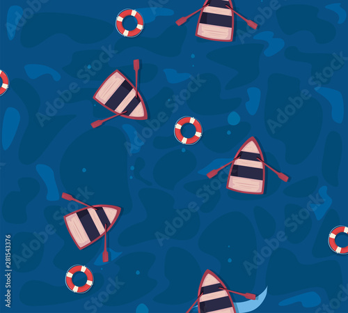 summer time vacation flat design