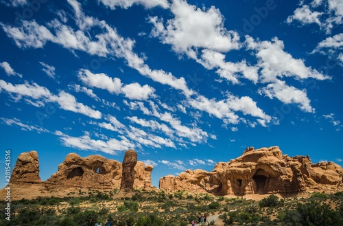 windows formations in arches national park