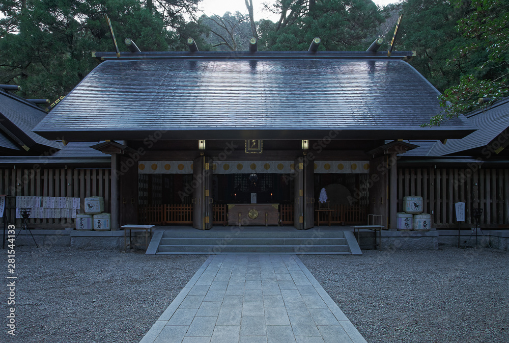 Naklejka premium 天岩戸神社・西本宮拝殿 / 宮崎県西臼杵郡高千穂町