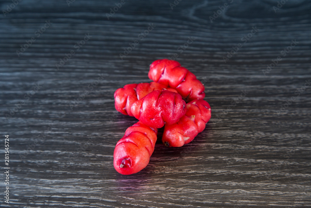 Oxalis tuberosa is also called New Zealand yam. Grown in Andean regions, also called uqa or oca