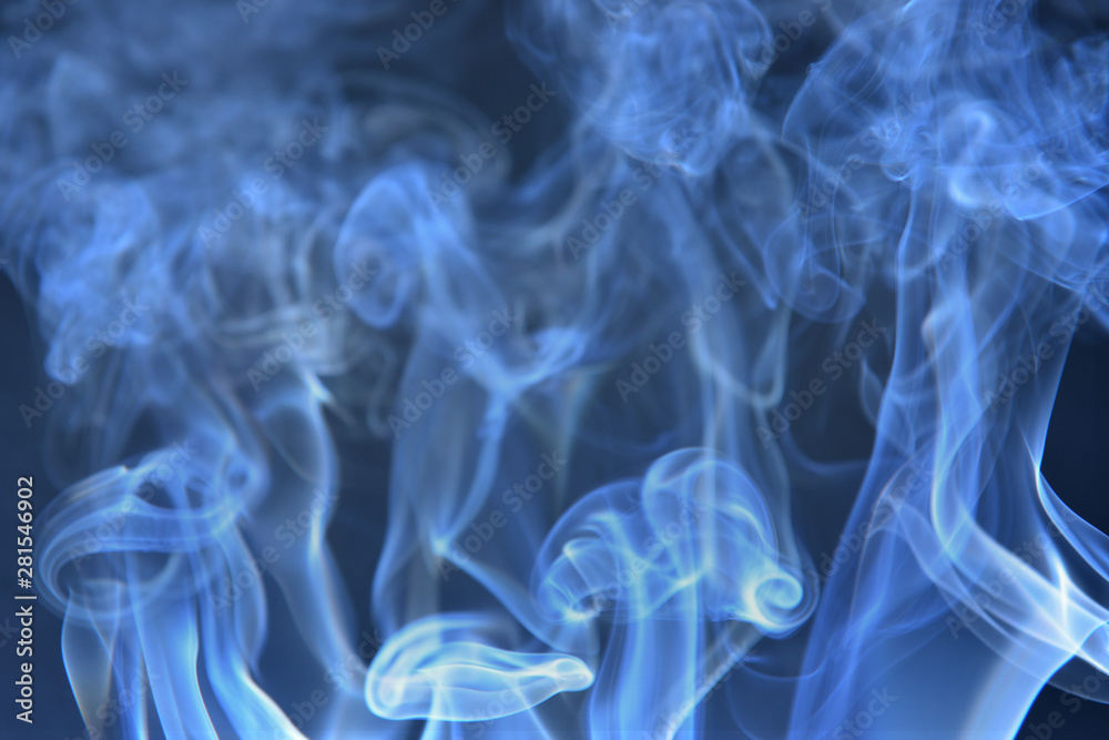 Obraz premium Abstract Smoke on black Background