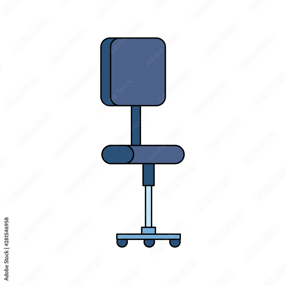 office chair equipment isolated icon