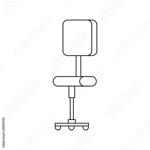 office chair equipment isolated icon