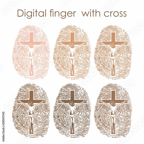 Digital finger with cross