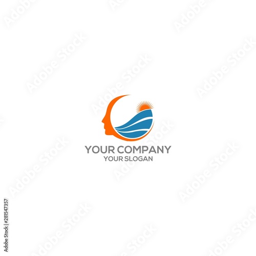 Pathology Wave Logo Design Vector