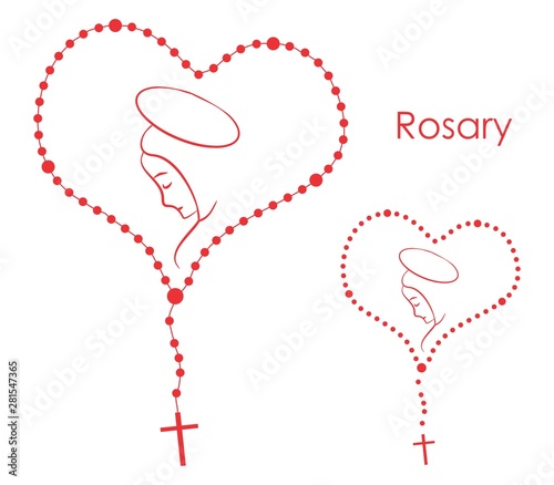 Fotografia Colored rosary colored