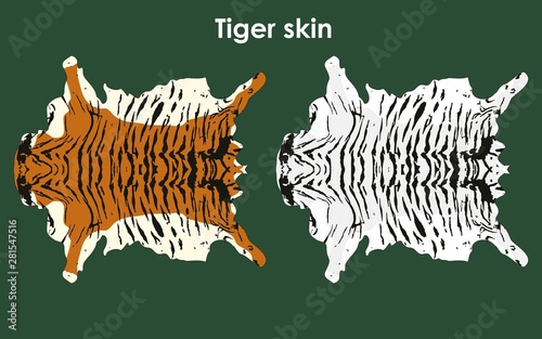 Tiger colored skin