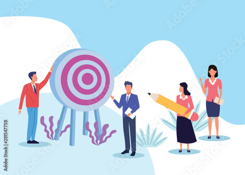 business professional executive work cartoon