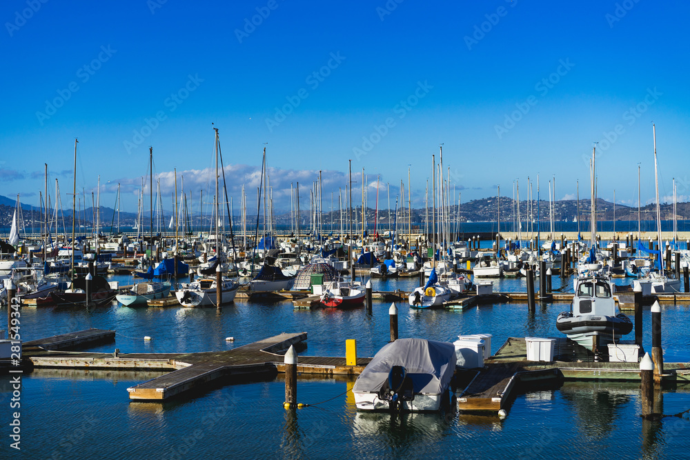 Boats docked in San Francisco